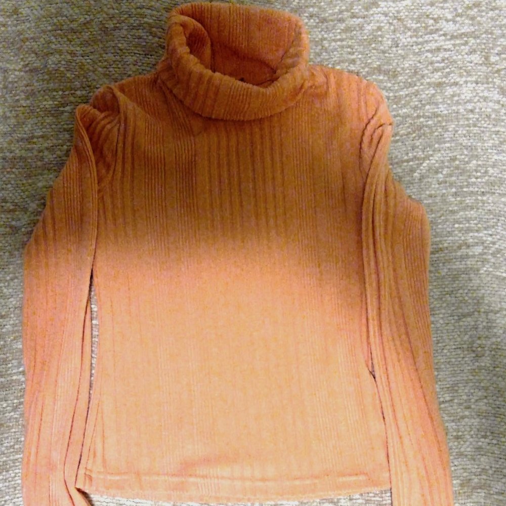 Orange/coral turtle neck sweater